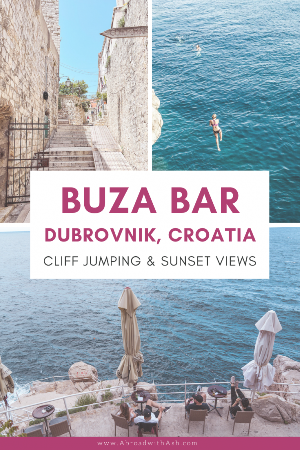 Buza Bar Dubrovnik | Cliff Jumping, Sunset Drinks, Ocean Views • Abroad ...
