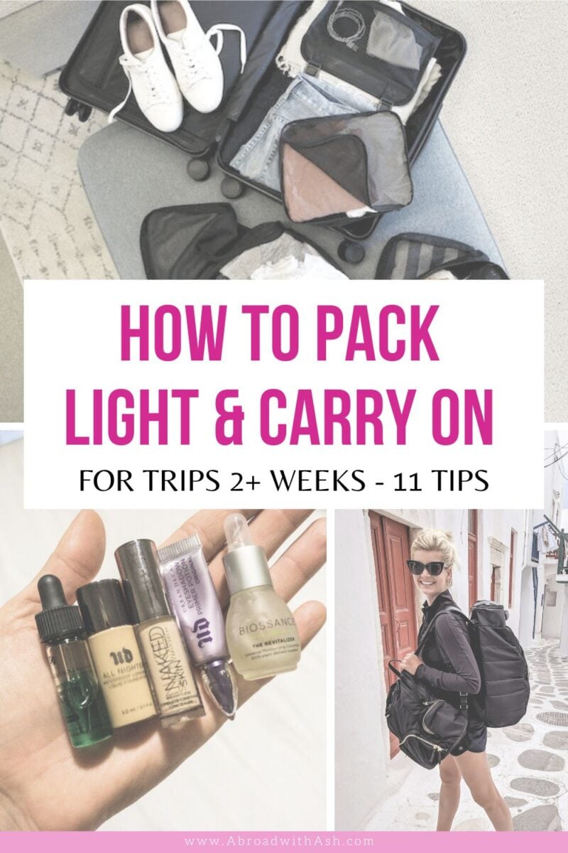 How to Pack for 2 Weeks in a Carry On | 11 Tips on Packing Light ...