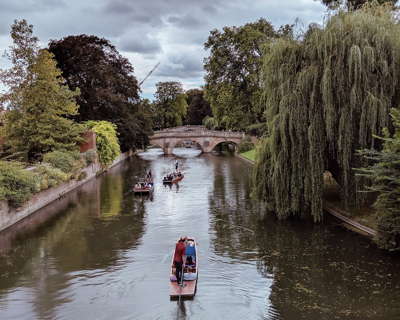 punting in cambridge england