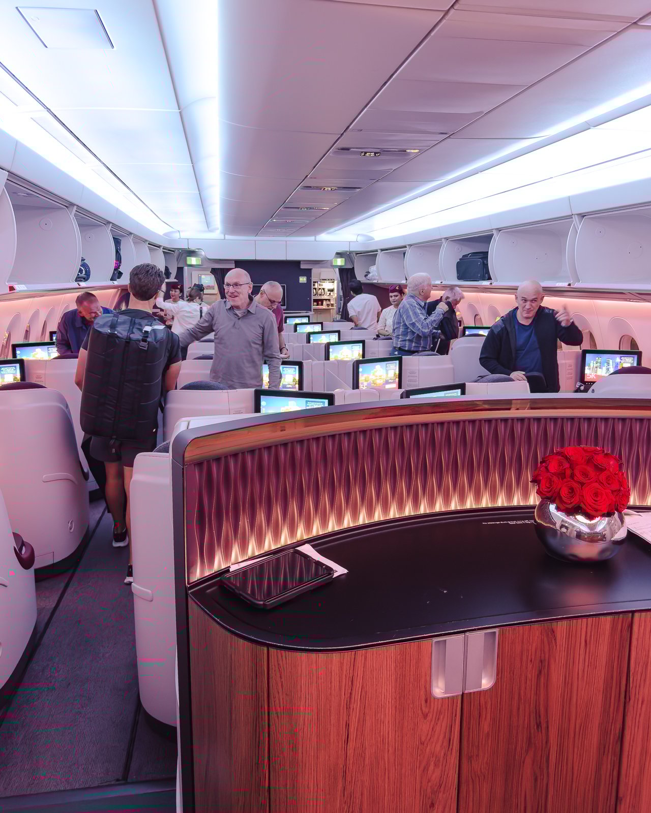 business class review qatar airways a350-900
