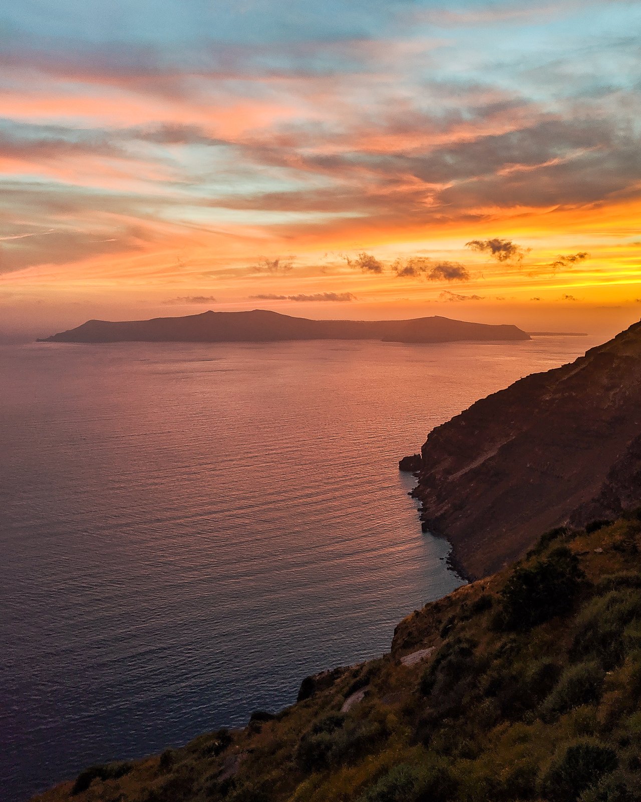 greece sunset