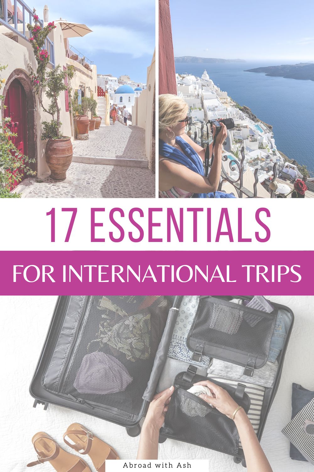 things to pack on an international trip