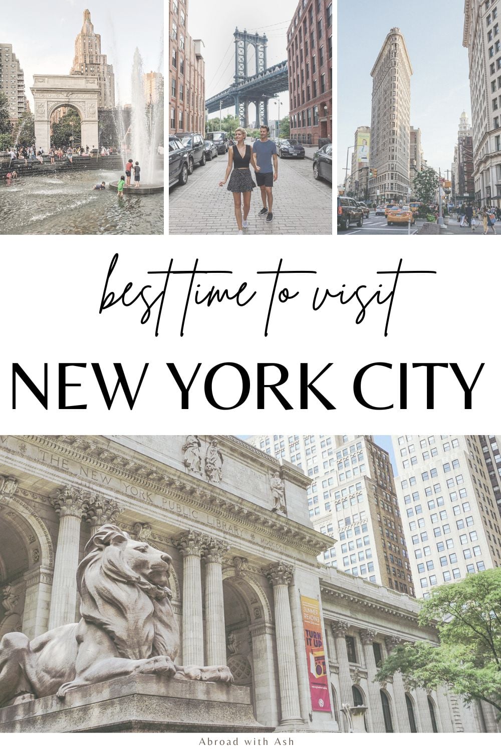 Discover the BEST time to visit NYC! I'll take you through each month and season. Learn what to expect when it comes to weather, crowds, events, and prices. #nyc #newyorkcity #usatravel best time to visit nyc