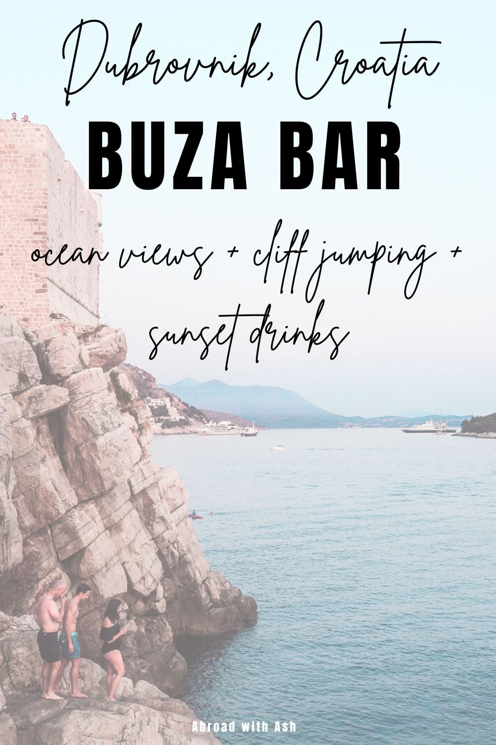 A complete guide for visiting Buza Bar in Dubrovnik, Croatia. The perfect spot for cliff jumping, sunset drinks, and ocean views. Discover how to find this hidden gem and tips for your visit. #dubrovnik #croatia #wanderlust buza bar dubrovnik