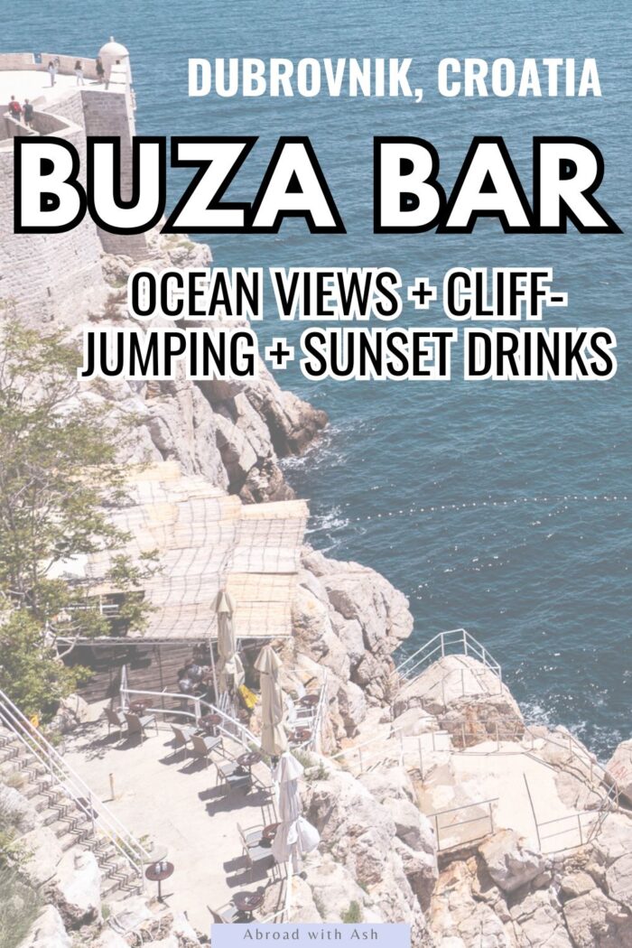 Buza Bar Dubrovnik | Cliff Jumping, Sunset Drinks, Ocean Views • Abroad ...