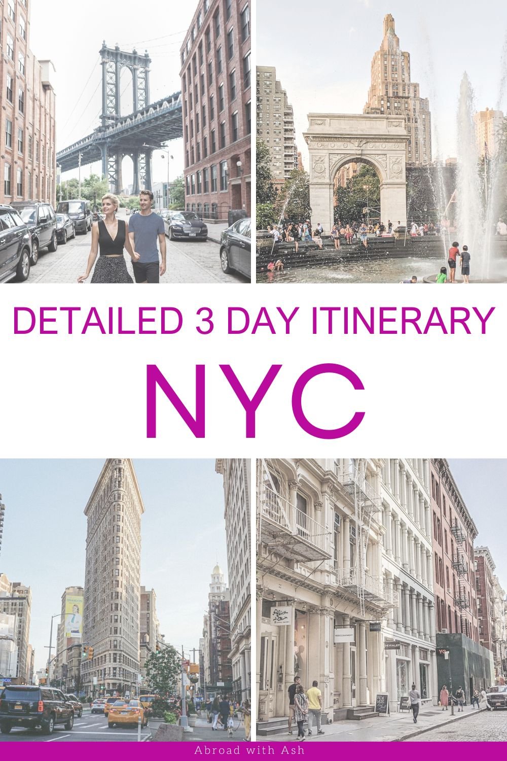 3 day itinerary for new york