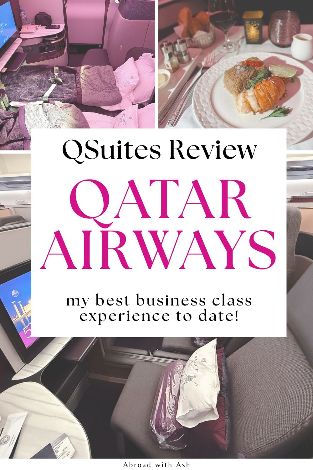 Wondering what it's like to fly Qatar Airways? This post reviews my recent experience flying Qatar Airways business class on the Airbus 350-1000. This plane features the infamous Qatar Qsuites. I'll take you from pre-takeoff to landing and everything in between! #qatarairways #airlinereviews #businessclass qatar airways business class review