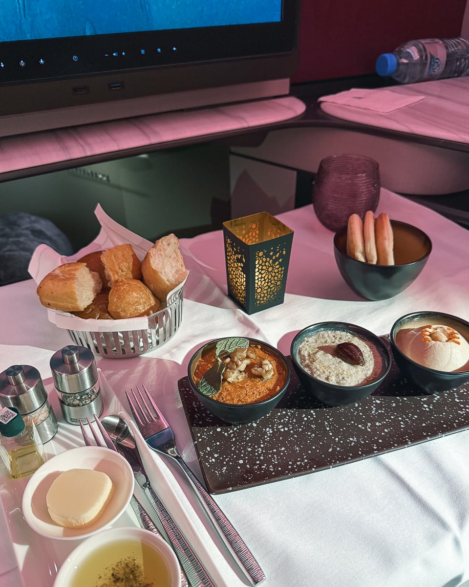Qatar Business Class Q Suites Qatar Airways Business Class Review food