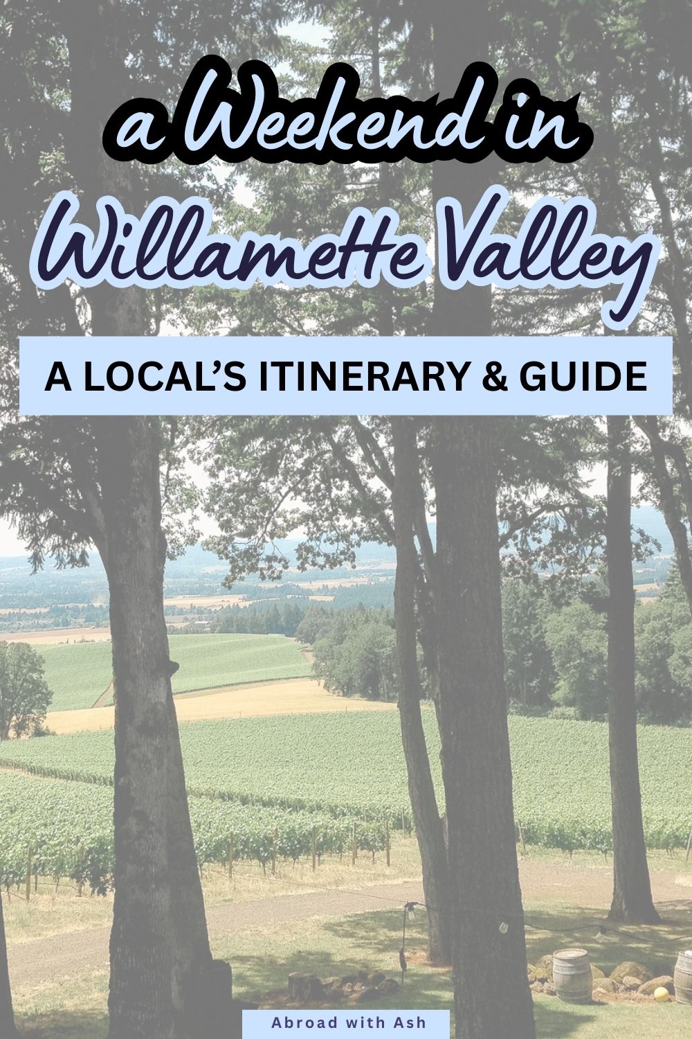Willamette Valley, the heart of Oregon wine country, is quickly growing in popularity. Take the advice of a local and follow this Willamette Valley wine weekend itinerary focusing on which wineries to visit, top restaurants, and what order to do it all in! #willamettevalley #oregon #usatravel oregon wine country itinerary