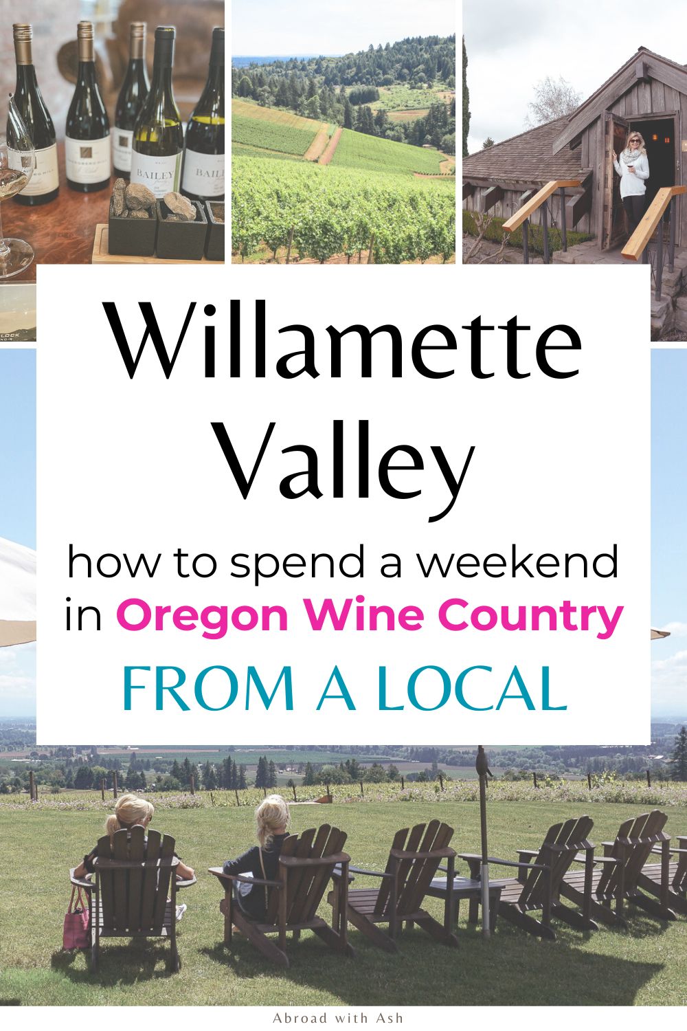 Willamette Valley, the heart of Oregon wine country, is quickly growing in popularity. Take the advice of a local and follow this Willamette Valley wine weekend itinerary focusing on which wineries to visit, top restaurants, and what order to do it all in! #willamettevalley #oregon #usatravel willamette valley itinerary
