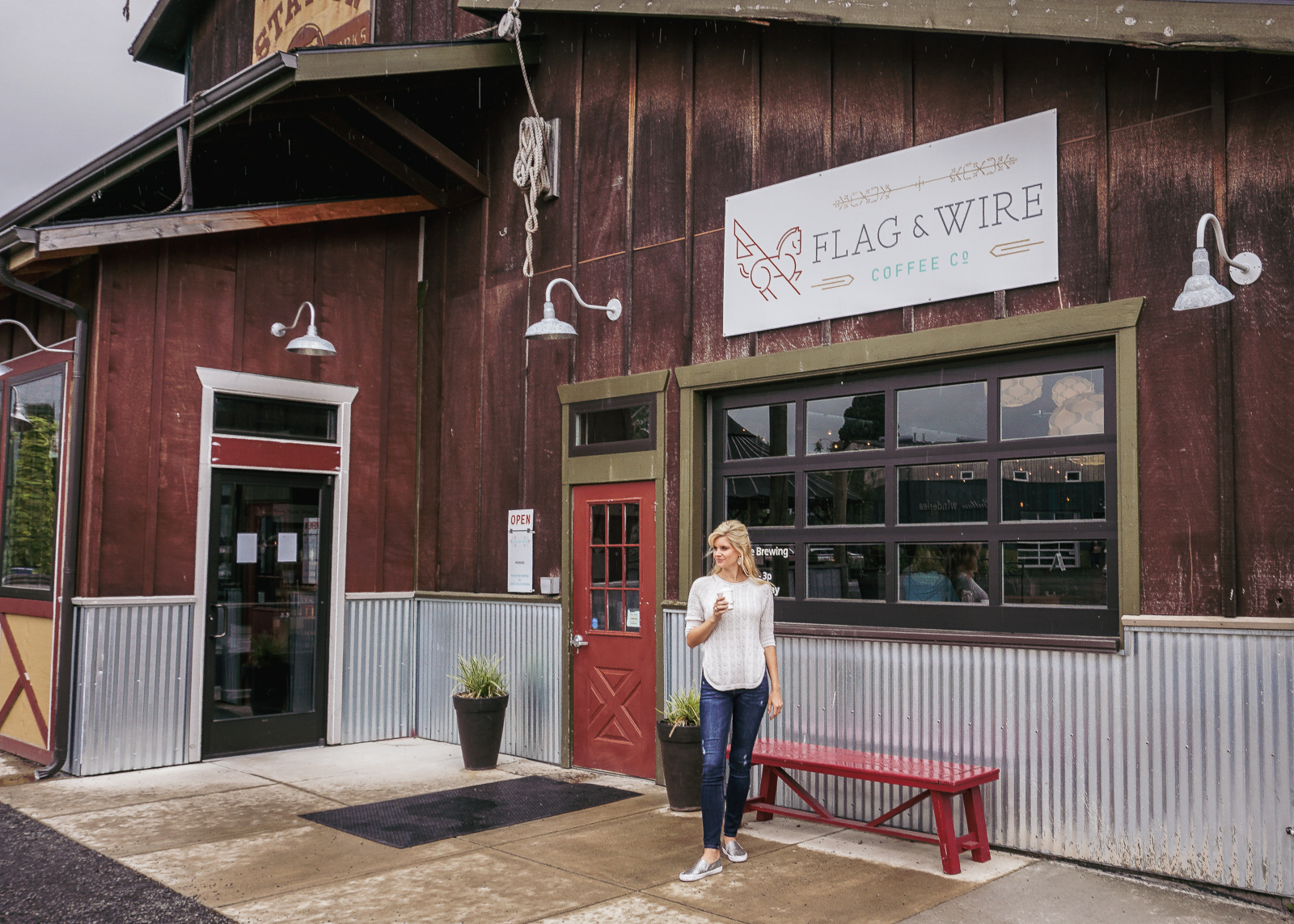 Flag and Wire McMinnville Oregon Willamette Valley coffee shops in mcminnville