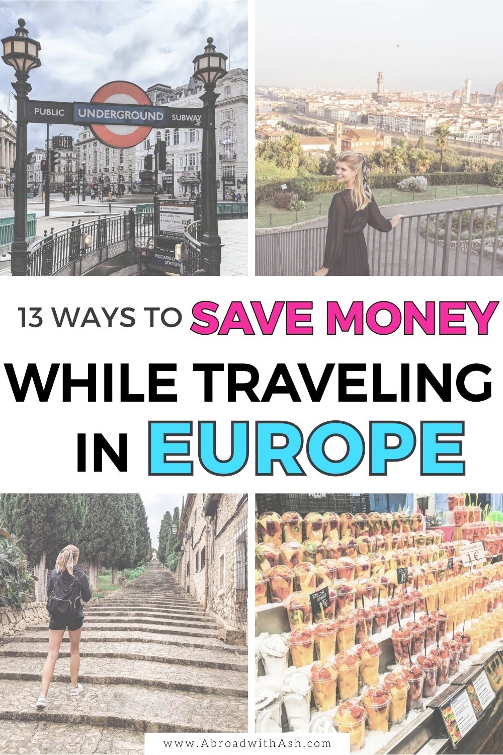 Discover 13 tips and tricks on how to travel Europe on a budget. With robust public transportation, low-cost food markets, and affordable activities, exploring Europe on the cheap is easier than you might think! Learn ways to save on your next trip and create a low-cost travel itinerary. #europe #budgettravel #traveltips how to travel europe on a budget