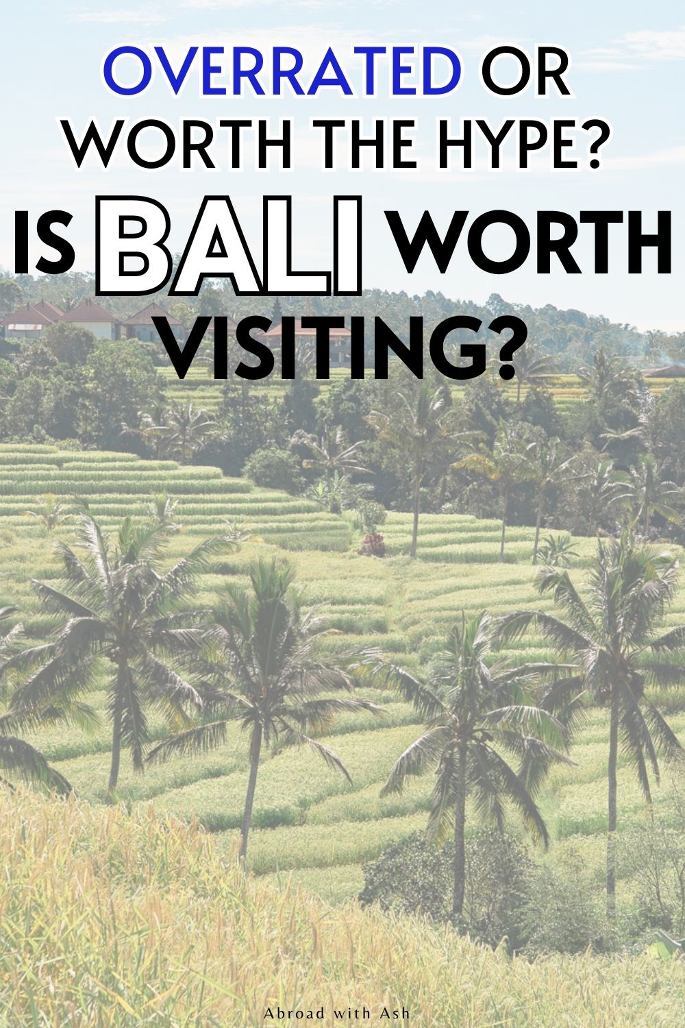 Thinking about visiting this Instagram hotspot? This post will detail my HONEST take on whether Bali is worth visiting. Learn the pros, cons, and whether this destination is overrated. I'll take you through whether Bali is expensive or cheap, safe, clean, and more. Learn the hotels we stayed at (and if I recommend them), our favorite restaurants and coffee shops, and whether we will go back or not. #bali #ubud #southeastasia is bali a good place to visit