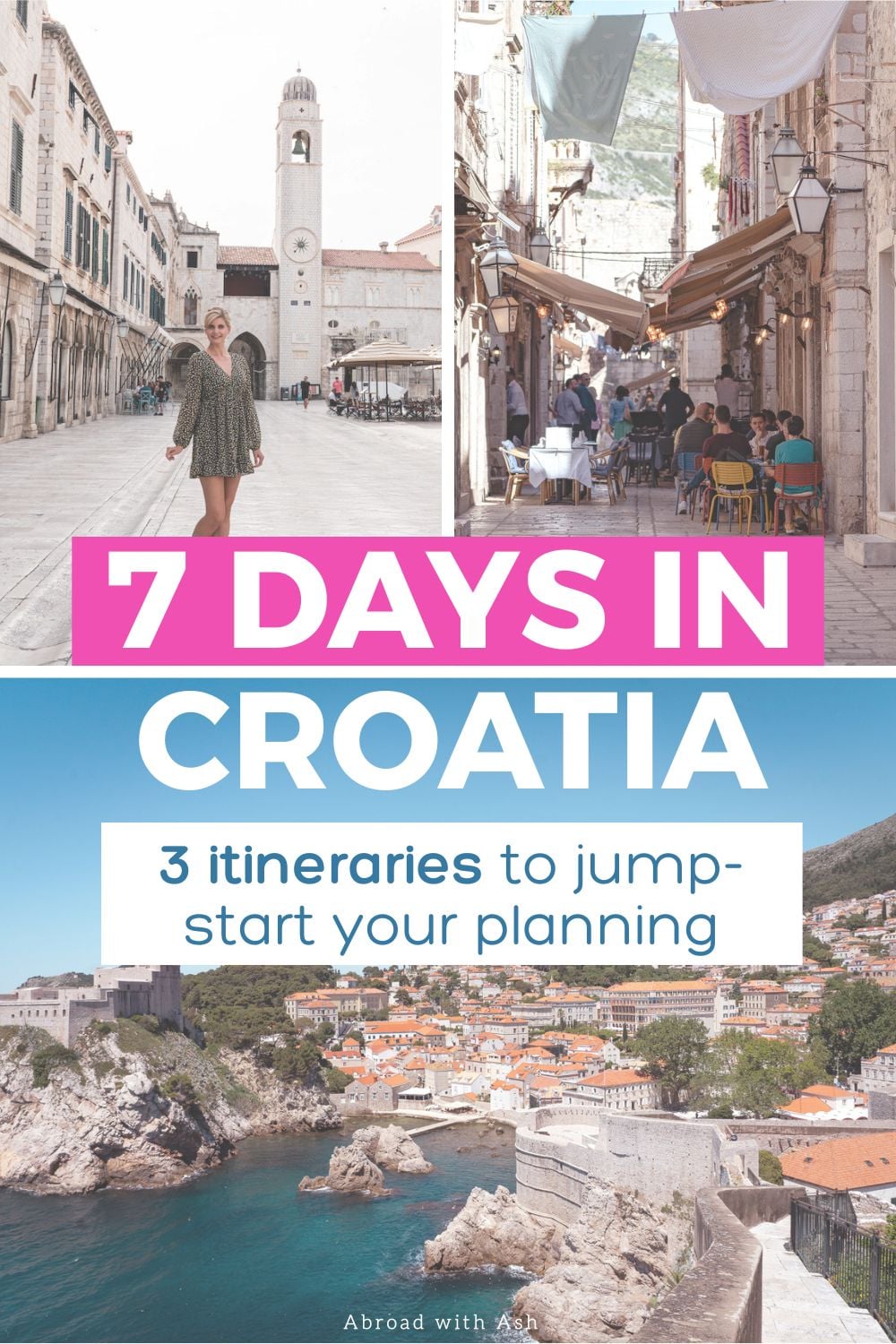 Discover 3 options for the perfect 7 days in Croatia itinerary! Learn which cities to visit, how many days to spend in each place, what to do, logistics, and more! These itineraries combine the "musts", including Dubrovnik, Hvar and other islands, Zagreb, and the Istria Peninsula. #croatia #europe #travel 7 days in croatia itinerary