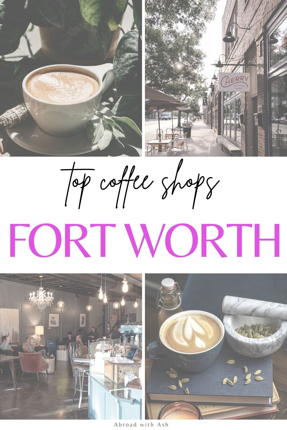 Discover the absolute best coffee shops in Fort Worth! These spots serve up quality espresso in a welcoming atmosphere and are the ones I visit on rotation. If you're looking for a place to study, work, or just an excuse to get out of the house, these Fort Worth coffee shops won't disappoint! #foodie #fortworth #texas best coffee shops in fort worth