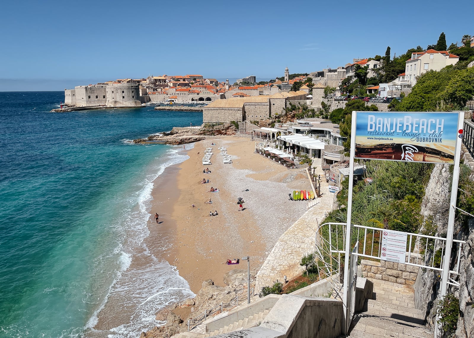 Dubrovnik Banje beach Croatia croatia in 1 week