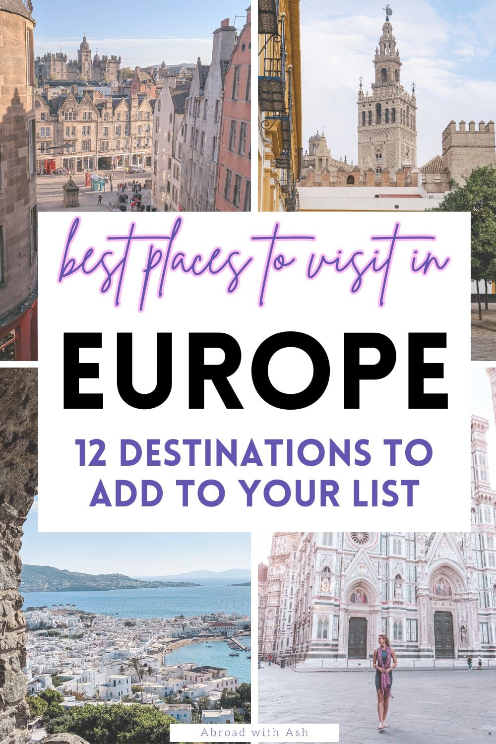 Need some inspiration for your next trip? Enchanting fairytale villages, thriving metropolises, scenic getaways...these are some of the best places to visit in Europe! #europe #travel #bestdestinations most beautiful cities in europe