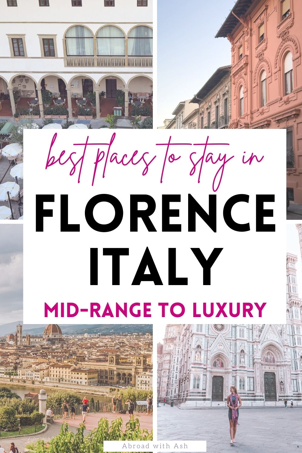 Headed to Italy and wondering where to stay in Florence? Discover my favorite areas to stay in the city center and the best hotels in each (both luxury and mid-range options)! #florence #italy #europe where to stay in florence italy