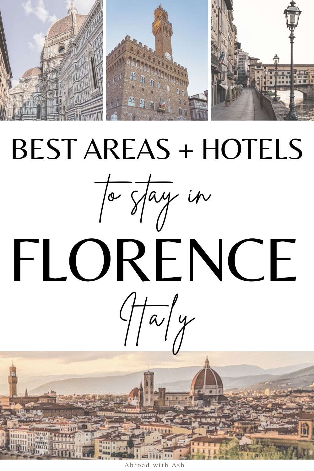 Headed to Italy and wondering where to stay in Florence? Discover my favorite areas to stay in the city center and the best hotels in each (both luxury and mid-range options)! #florence #italy #europe luxury hotels in firenze