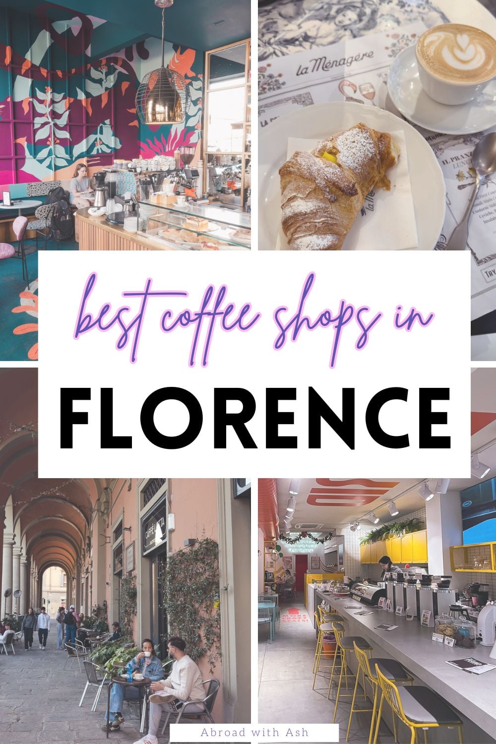 Discover the 5 BEST coffee shops and cafes in Florence, Italy! Whether you're looking for a place to work and spread out or a quick break between sightseeing, I've got you covered. These coffee shops are located within the tourist zone, so wherever you are, you'll never be far from a top quality cafe. #florence #italy #foodie best cafes in florence italy