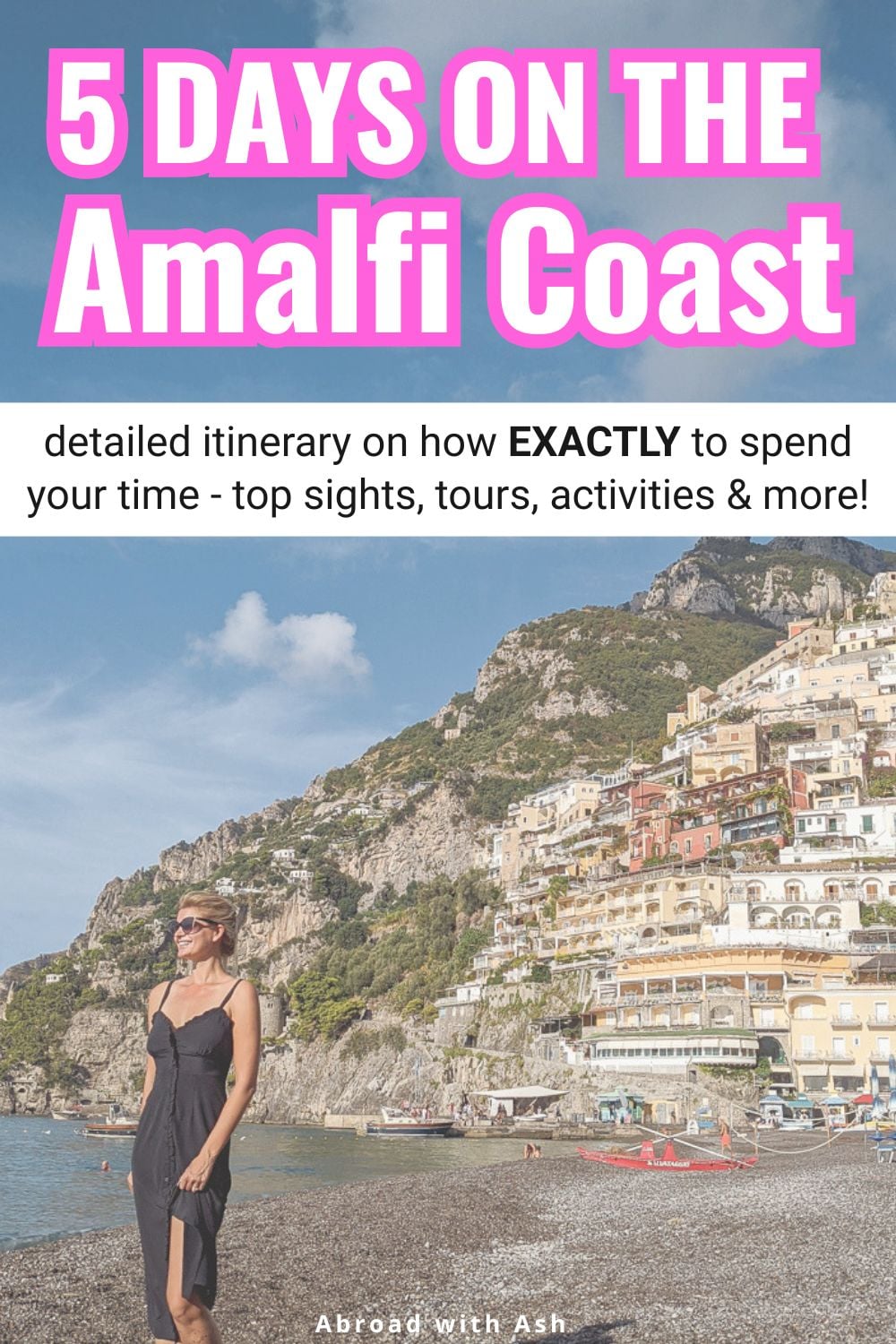 This 5 day Amalfi Coast itinerary details everything you need to jumpstart your planning including how to get around, top tours, and the best things to do. Visit Positano, Ravello, Amalfi, Capri, Pompeii, and more. Discover hotel, tour, restaurant, and bar recommendations. #amalficoast #italy #europe 5 day amalfi coast itinerary