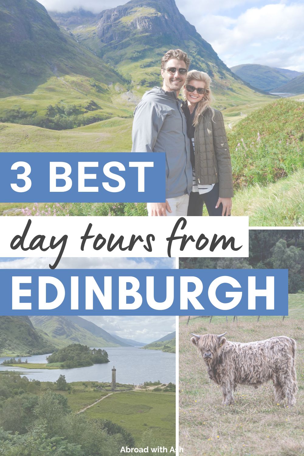 When planning your time in Edinburgh, be sure to allocate time for an unforgettable day trip. While the city itself is enchanting, the Scottish countryside is nothing short of stunning and is an experience not to be missed. Here are my top picks for the BEST day trips from Edinburgh offering a glimpse of the beauty that lies beyond the city limits. #edinburgh #scotland #travel best day trips from edinburgh scotland