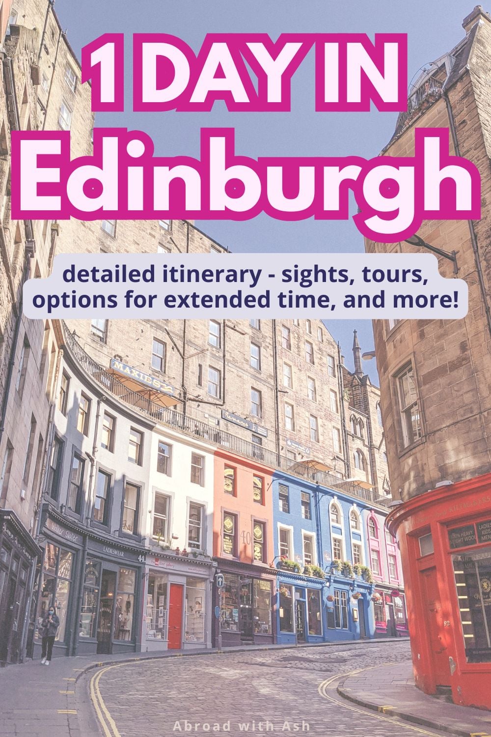 Only have one day in Edinburgh? Don't worry — I've got you covered. After collectively spending 3 months in this city, I put together a detailed itinerary that squeezes in all the top sights without the stress of figuring out the logistics yourself. Every stop is planned in the most efficient order possible, because with just one day in Edinburgh, every minute counts. #edinburgh #scotlandtravel #europetravel sights to see in edinburgh