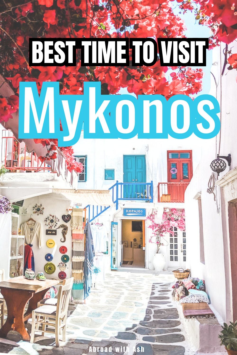 Wondering when to visit Mykonos? This guide breaks down the best time to go for beautiful weather, fewer crowds, and better prices — plus my favorite months to experience the island. #mykonos #greece #greekislands #europetravel best month to visit mykonos