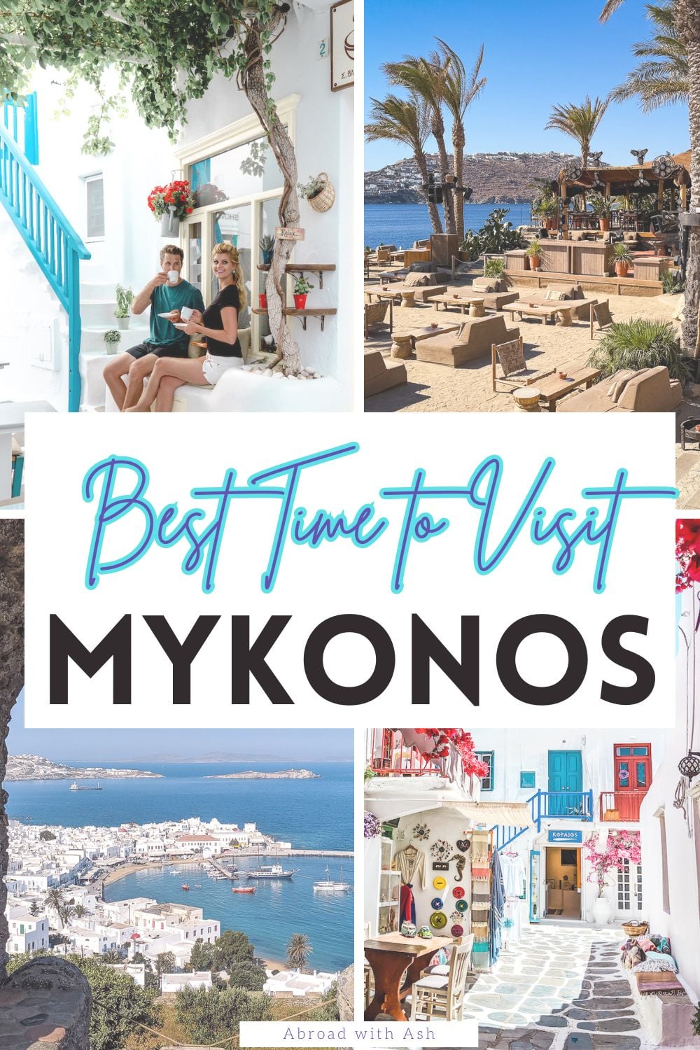 Wondering when to visit Mykonos? This guide breaks down the best time to go for beautiful weather, fewer crowds, and better prices — plus my favorite months to experience the island. #mykonos #greece #greekislands #europetravel best time to go to mykonos