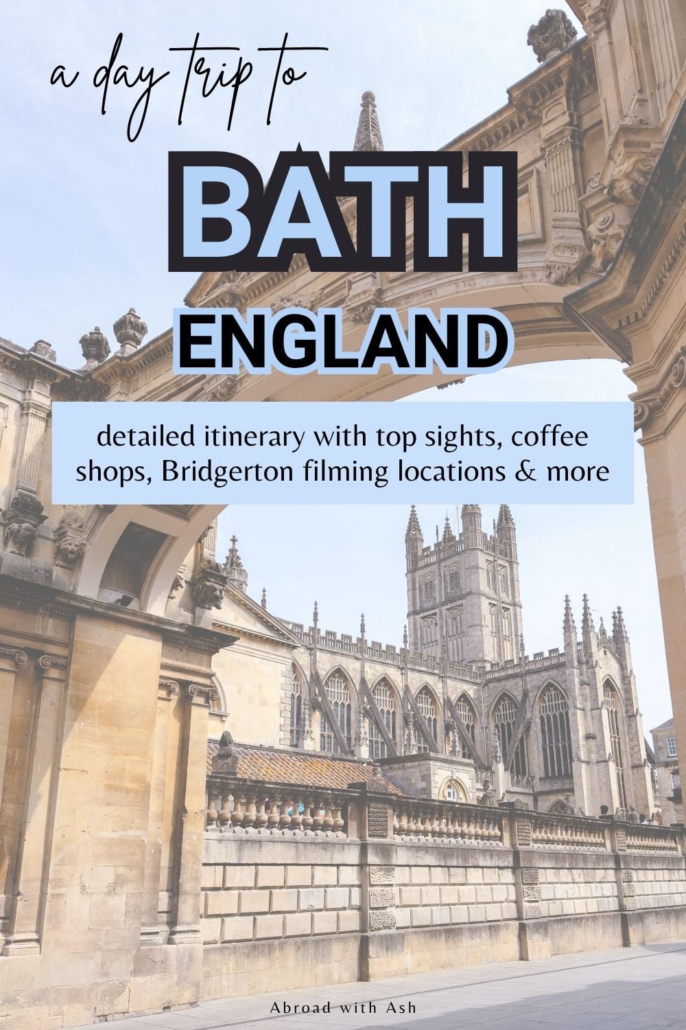 Follow this itinerary for a successful day trip to Bath from London! Learn how to get there, the best places to visit in Bath, my favorite coffee shops, and more. This is one of my favorite day trips from London and is easy to do on your own! #bathengland #daytripfromlondon #englandtravel #uktravel #bathuk day trip to bath from london