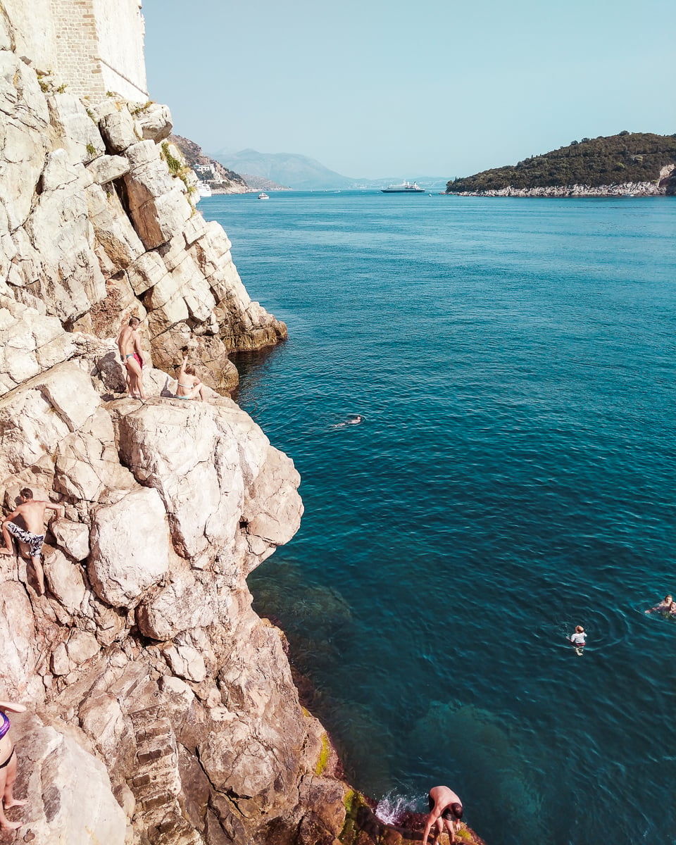buza bar cliff diving dubrovnik bar buza