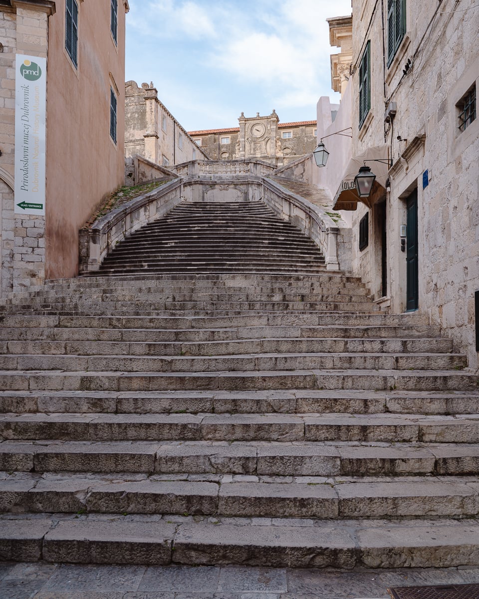 Walk of Shame Steps Dubrovnik Croatia how many days in dubrovnik